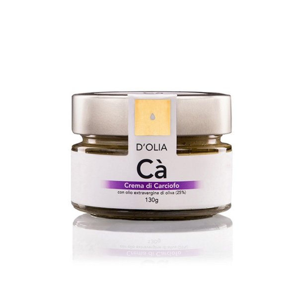Cà, Crema di Carciofi, Artischocken-Aufstrich mit Olivenöl, 130 g, DOlia Sardinien