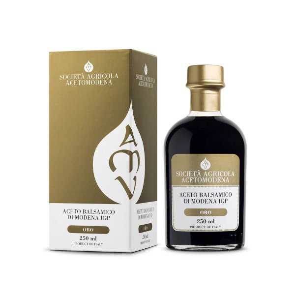 Aceto Balsamico di Modena IGP, Oro, Balsamico Essig aus Modena g.g.A., 250 ml, Società Agricola AcetoModena