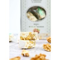 Torroncini mit Walnüssen und Honig aus Sardinien, hart, 200g, Geschenkverpackung, weißer Nougat, Torrone, Pruneddu Torronificio Artigianale