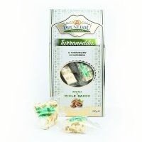 Torroncini mit Walnüssen und Honig aus Sardinien, hart, 200g, Geschenkverpackung, weißer Nougat, Torrone, Pruneddu Torronificio Artigianale